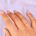 thumbnail image 3 of 10k Rose Gold Infinity Love Script Ring (Size 8.25), 3 of 5