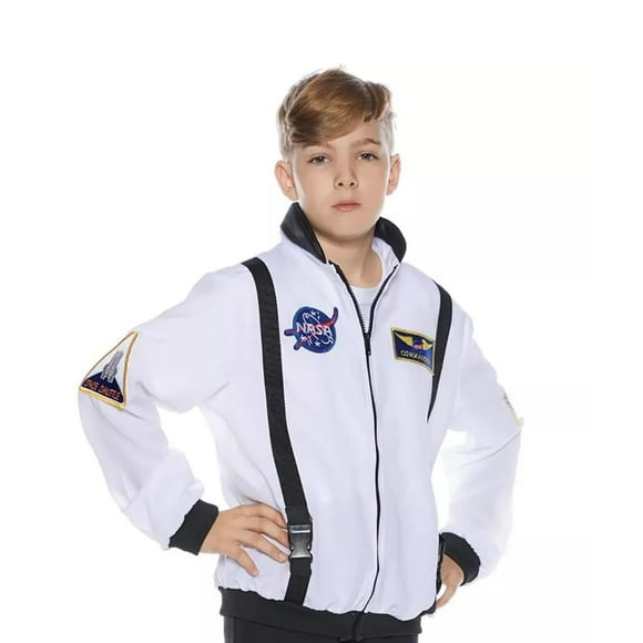 Chaqueta de astronauta para niños Costume Underwraps, color blanco