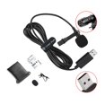 thumbnail image 3 of CUITING 1 Ensemble Microphone Professionnel USB Clip sur Micro Lavalier Câble de 2m, 3 of 15