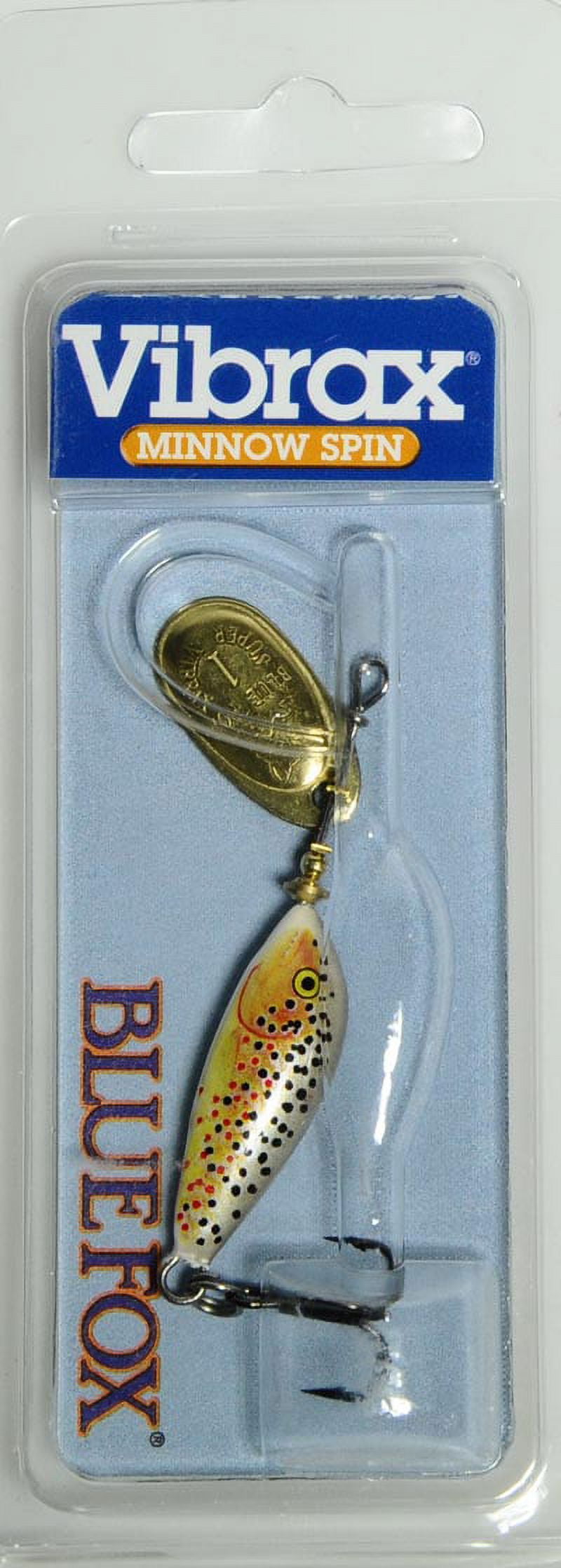 Blue Fox Classic Vibrax Size 3 Inline Spinner 1/4 oz Silver/Flo Red 