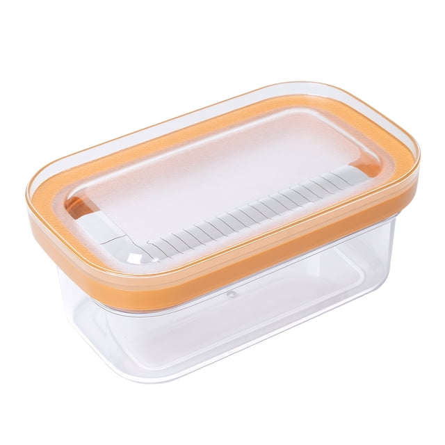 Naiovety Caja de almacenamiento para rebanadora de mantequilla, resistente a altas temperaturas, contenedor rebanador de conservación duradero Cocina y Comedor marrón