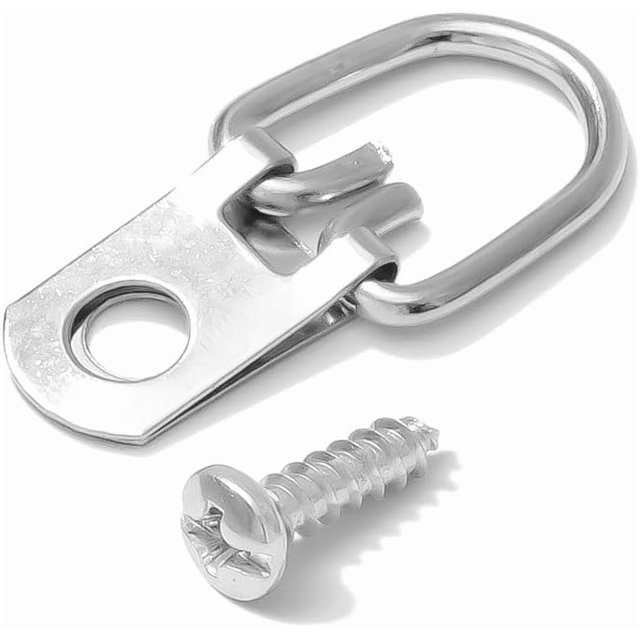 Colgadores en D para cuadros Apex, paquete de 100, capacidad de 10 lb