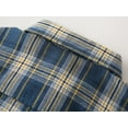thumbnail image 6 of Emy Dola Little Boys Collared Button Down Shirt With Tie Set Toddler Boy School Uniform Shirt Tops Short Sleeve Plaid Blouse 2-8T, 6 of 6
