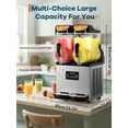 thumbnail image 7 of Garvee Commercial Slushy Machine with Self-Cleaning, 8Gal Frozen Drink Machine for Home, Restaurants, 900W, Black & Silver, 7 of 7