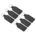 thumbnail image 1 of Unique Bargains 4.3' PU Sublimation Keychain Blanks, Leather Key Fob with Rings for DIY Craft Car Key, Black, 6 Pack, 1 of 6
