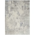 thumbnail image 2 of Nourison Sleek Textures Abstract Ivory/Grey 7'10" x 10'6" Area Rug, (8x11), 2 of 8