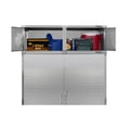 thumbnail image 4 of Seville Classics UltraHD® Stacking Top Steel Body Lockable Storage Cabinet Organizer Shelving Unit, 60" W x 24" D x 18.5" H, Granite, 4 of 5
