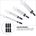 thumbnail image 3 of MIANGASTORE 250pcs Syringe Caps Luer Lock Dispensing Stop Caps Black Dispensing Needle Caps, 3 of 5