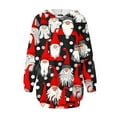 thumbnail image 4 of TIMIFIS Robe de Noël Moche pour Femmes, Manches Longues, Imprimé Bonhomme de Neige, Robe Chemise Décontractée Moulante avec Poche, 4 of 6