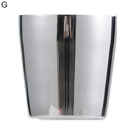 

Meizhencang 175ML Water Cup Heat-resistant Minimalist Stainless Steel Double-layer Design Drinking Mug Household Supplies