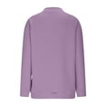 thumbnail image 5 of Edvintorg Women's Sweatshirt Quarter Half Zip Pullover Tops Fashion 2025 Comfy Fall Winter Clothes Oversized Sweatshirt for Women Purple S, 5 of 6