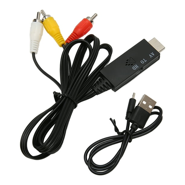 Cable de Interfaz Multimedia A HD, flexible de 3.3 Pies Fácil de Usar AV A HD Cable Para TV