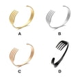 thumbnail image 4 of Guardurnaity Brazalete abierto de 2 piezas para mujer, brazalete decorativo de boda, aniversario, vacaciones, joyería de moda para mujer Ropa, zapatos y accesorios Miscelánea Oro rosa Guardurnaity AP016029-03, 4 of 6