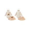 thumbnail image 2 of RUINIXCW My Rolls Are Homemade Newborn Baby Girl Thanksgiving Outfit Infant Baby Girls Fall Winter Clothes Long Sleeve Romper and Tulle Skirts Headband Set, 2 of 10