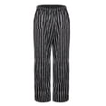thumbnail image 2 of TOPTIE Men's Black Stripe Cargo Style Kitchen Work Chef Pant, 2 of 3