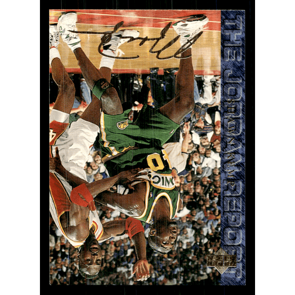 1994 Upper Deck The Jordan Report NBA Basketball Trading Card #29 Michael Jordan Shawn Kemp Bulls Sonics
