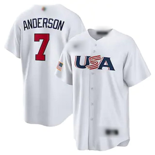 Jersey de la Liga Americana de Béisbol Edición Elite Edición City Edición Fanfan Vestido de baile de manga corta bordado al