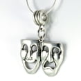 thumbnail image 3 of Drama Mask Necklace - Tragedy Comedy Mask Thespian, 3 of 7