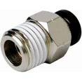 thumbnail image 3 of 10 Pack Push to Connect Tube Fitting, Air Tool Fittings Straight Push Quick Release Connectors Tube Quick Connect Fittings, Male Straight 1/4" Tube OD x 1/4" NPT Thread, 3 of 5