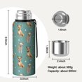 thumbnail image 7 of 20 Oz Chihuahua and Footprints Coffee Tumbler Double Wall Insulated Stainless Steel Water Bottle | Metal Reusable Thermoses Flask with Cup Cap | Leak & Sweat Proof with Anti-Dust Lid, 7 of 7