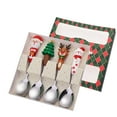 thumbnail image 2 of Christmas Cutlery Set, Snowman Spoon and fork, Festive Stainless Steel Dessert Spoons for Holiday Tableware, Silver Christmas Gift Boxed Cutlery, 2 of 7
