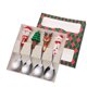 thumbnail image 2 of onlyliua Descuentos de Temporada Juego de Cucharas Navideñas, Linda Cuchara de Muñeco de Nieve, Tenedor de Postre Navideño, Cubiertos de Regalo, 2 of 6