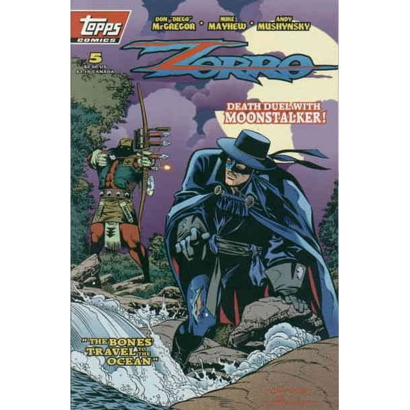 Zorro (Topps) #5 VF ; Topps Comic Book