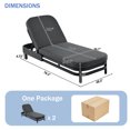 thumbnail image 2 of Harper & Bright Designs Poolside Lounge Chairs Set of 2, Outdoor Patio Chaise Lounge Chair, 2 Pieces Aluminum Recliner with Premium Olefin Cushions and 5-Level Reclining for Pool Balcony, Gray, 2 of 11