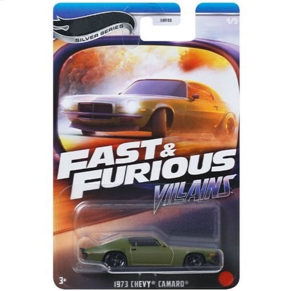 HW Silver Series Fast & Furious Villains #4 1973 Chevy Camaro HNR88