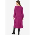 thumbnail image 2 of Woman Within Plus Size Petite Thermal Knit A-Line Dress, 2 of 6