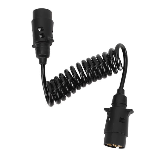 Conector De Cableado De Enchufe De Remolque, Conexión Segura, Alta Conductividad, 2 Metros, Adaptador De Enchufe De Remolque De 7 Pines A 7 Pines Para RV, Caravana, Barco