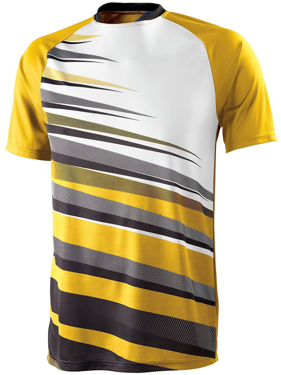 HighFive 322910 Adult Galactic Jersey, Athletic Gold/Black/White, XL ...
