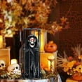 thumbnail image 3 of Halloween Hanging Decoration Screaming Skeleton Cage Prisoner Glow Props,Animated Skull Ghost Hanging Halloween Decor Prop with Motion Sensor & Flashing Eyes for Home Indoor Outdoor Decor, 3 of 9