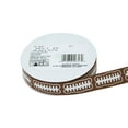 thumbnail image 6 of Offray Ribbon, Brown 5/8 inch Football Grosgrain Ribbon, 9 feet, 6 of 9