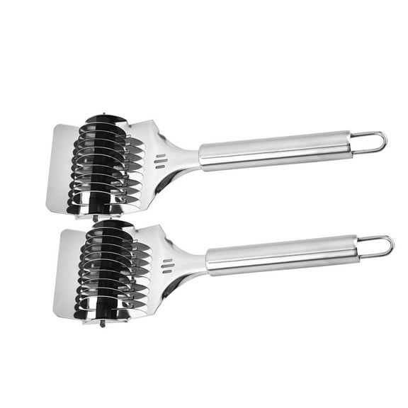 Noodle Cutter 2 Pcs Cutting Device Gifts for A Friend Tagliatelle Pasta Stainless Steel