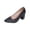 24# Black, variant on High Chunky Block Closed Toe Heels Womens Slip On Pointed Toe Work Dress Office Wedding Party Pumps Shoes Szie 35
