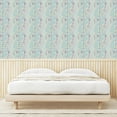 thumbnail image 3 of Ambesonne Paisley Peel & Stick Wallpaper for Home, Modern Floral Motif Pattern, 13"x100", Petrol Blue Pale Grey, 3 of 5