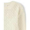 thumbnail image 2 of The Children's Place Girls Long Sleeve Scalloped Crochet Sweater, Sizes XS-XXL, 2 of 4