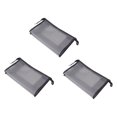 thumbnail image 1 of Travel Cosmetic Bag, Mesh Makeup Bag Semi Transparent 3 Pieces Large Capacity  For Outing, 1 of 8