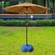 thumbnail image 3 of Base para sombrilla de patio, rellena de agua, resistente, cuadrada, resistente al viento, soporte para sombrilla, ideal para playa, pesca, césped, azul, 3 of 4