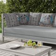 thumbnail image 7 of Enchanted Peacock Indoor/Outdoor Pillow with Removable Cover in Gray 16x16, 7 of 7