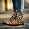 thumbnail image 2 of Womens High Top Sneakers PU Leather Running Shoes Non Slip Walking Athletic Tennis Shoes for Women Ankle Boots, 2 of 9
