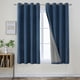 thumbnail image 1 of Joydeco Cortinas Opacas De Color Azul Vaquero De 63 Pulgadas De Largo, Cortinas Azules De 63 Pulgadas Para Sala De Estar, Juego De 2 Paneles Con Textura Para Oscurecer La Habitación, Cortinas Térmicas, 1 of 1