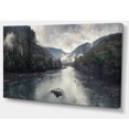 thumbnail image 2 of Design Art - Rivière de Montagne avec Brouillard et Pluie, 2 of 3