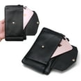 thumbnail image 6 of UTO Wristlet Wallets for Women Genuine Leather Card Holder Cell Phone Purse Clutch with Zipper Pocket(Black), 6 of 7