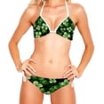 thumbnail image 2 of Saint Patrick's Day Women's Bikini Set with Detachable Sponge and Adjustable Strap - Two-Pack | Ideal for Swimming and Beach Scenes, 2 of 6