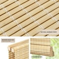 thumbnail image 2 of LazBlinds No Tools No Drill Cordless Bamboo Roman Shades, Privacy Window Treatment, Roll Up Bamboo Blinds for Window 41'' W x 64'' H, Natural, 2 of 6