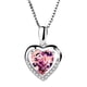 thumbnail image 2 of Collar para mujer, joyería para mujer, collar de cadena con colgante de corazón y piedra de cristal, joyería para mujer, 2 of 3