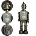 thumbnail image 2 of Qianduo Desk Decor Clearance Room Decor Retro Robot Statue Creative Mechanical Industrial Style Decoration Suitable for Home Bar Café Restaurant Cabinet and Display Window Bronze, 2 of 9