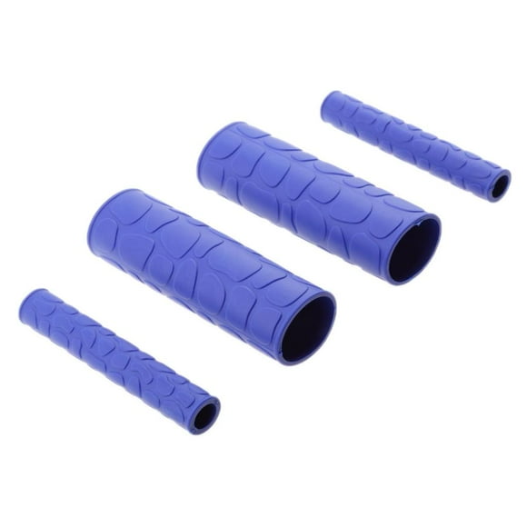 New 29mm Universal Motorcycle Handlebar Handle Grips with Brake Sleeve Blue